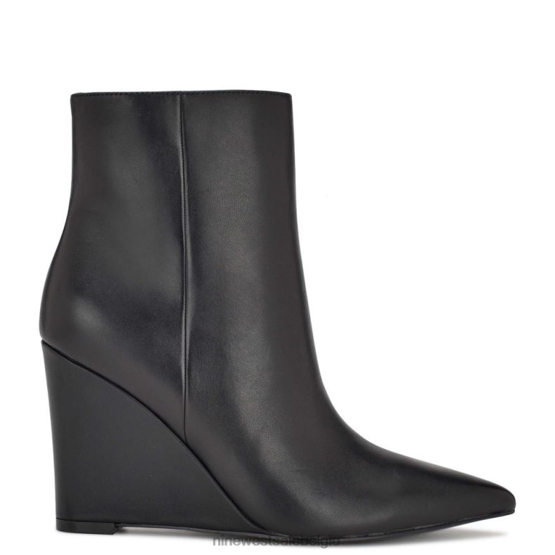 Nine West L48XT1141 zwart leer paes sleehaklaarzen