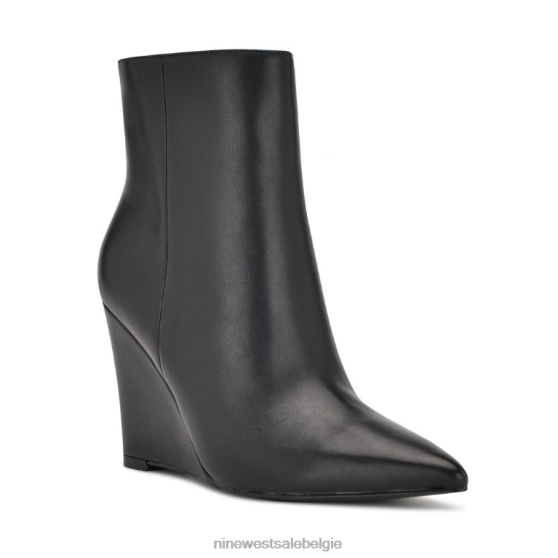 Nine West L48XT1141 zwart leer paes sleehaklaarzen