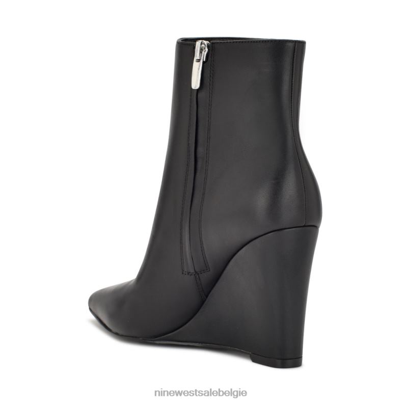 Nine West L48XT1141 zwart leer paes sleehaklaarzen