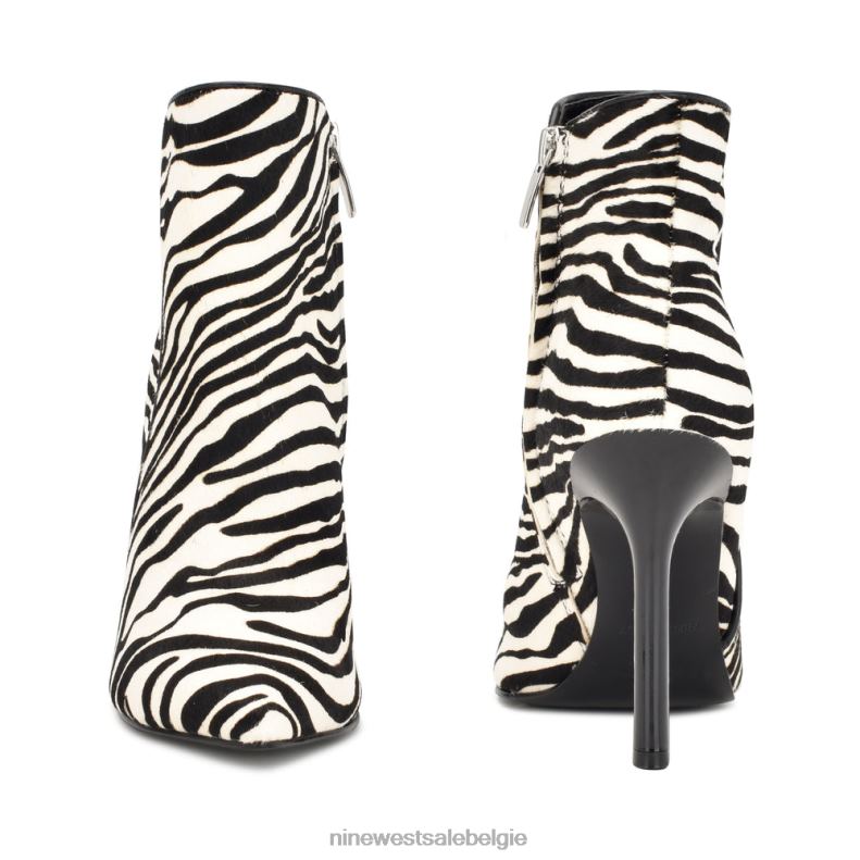 Nine West L48XT1510 zebra haarkalf torrie jurk laarsjes