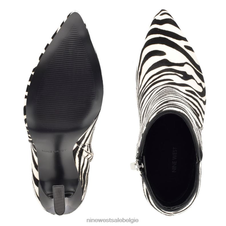 Nine West L48XT1510 zebra haarkalf torrie jurk laarsjes