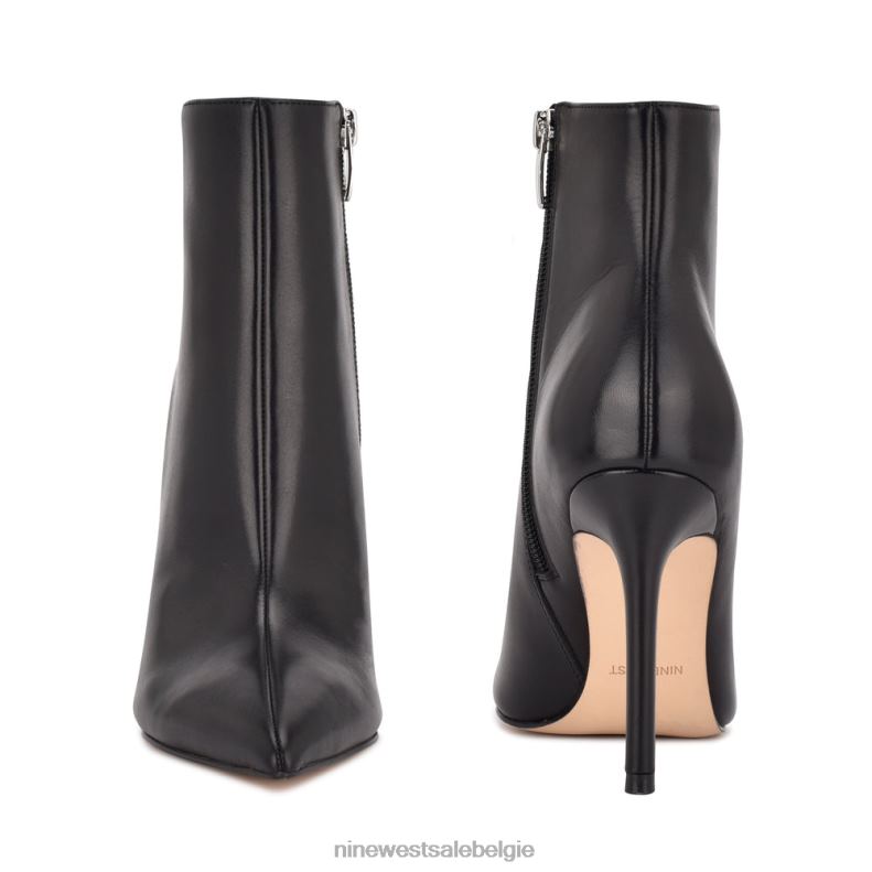 Nine West L48XT1640 zwart leer Farrah jurk laarsjes