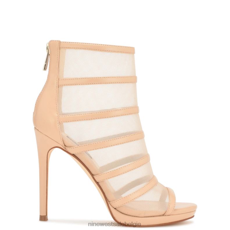 Nine West L48XT1780 warme blos larang mesh peep-toe laarsjes