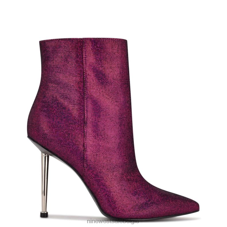 Nine West L48XT1862 roze holografisch nette laarsjes proberen