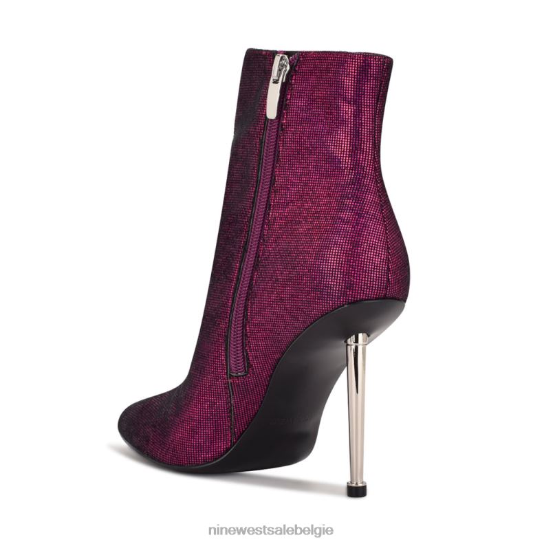 Nine West L48XT1862 roze holografisch nette laarsjes proberen