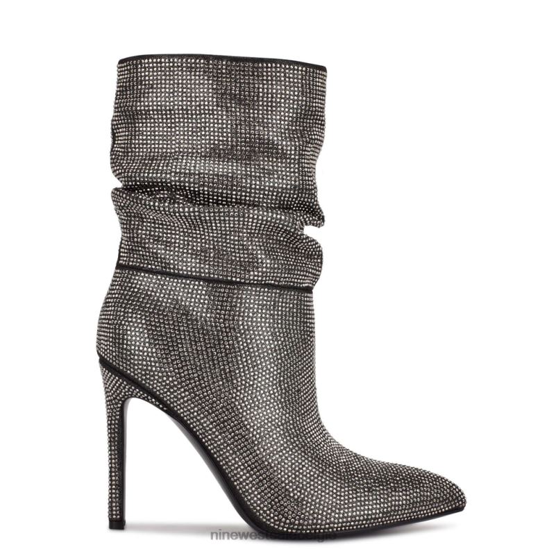 Nine West L48XT1868 zilverglans suède jenn jurk laarsjes