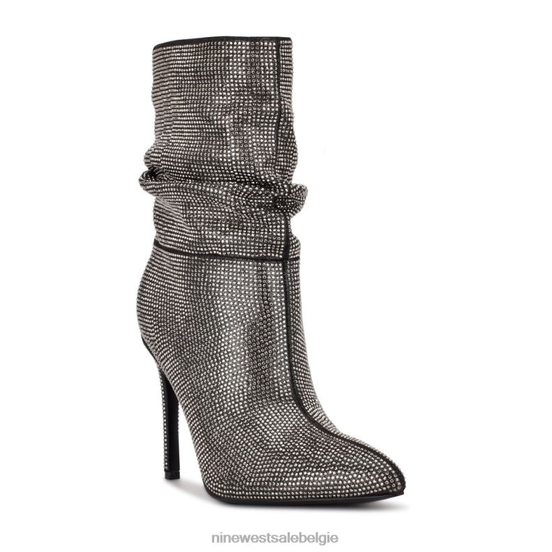 Nine West L48XT1868 zilverglans suède jenn jurk laarsjes