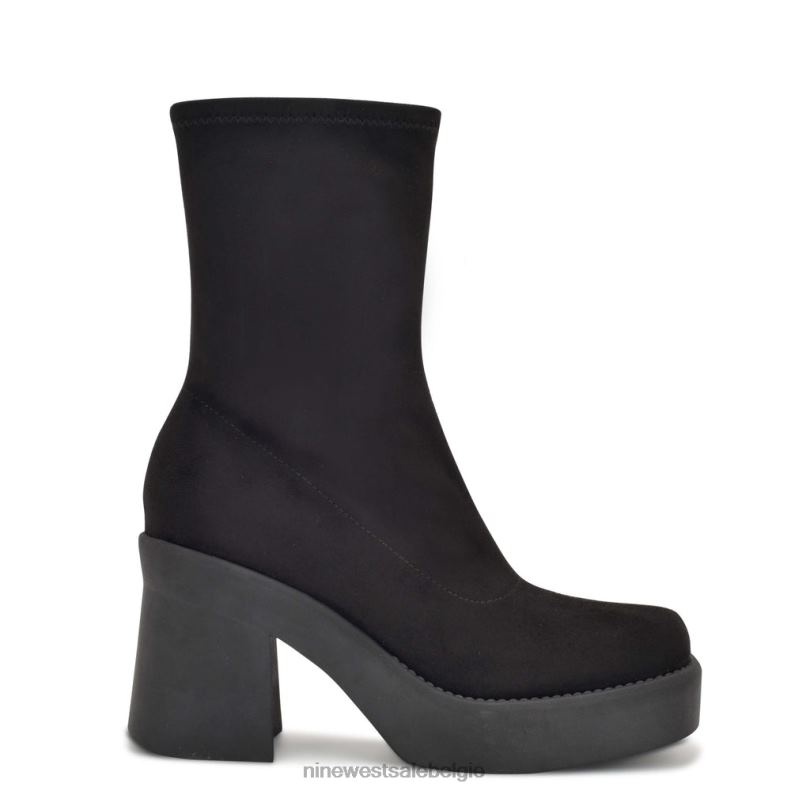 Nine West L48XT2915 zwart suède gerri platformlaarzen met hak