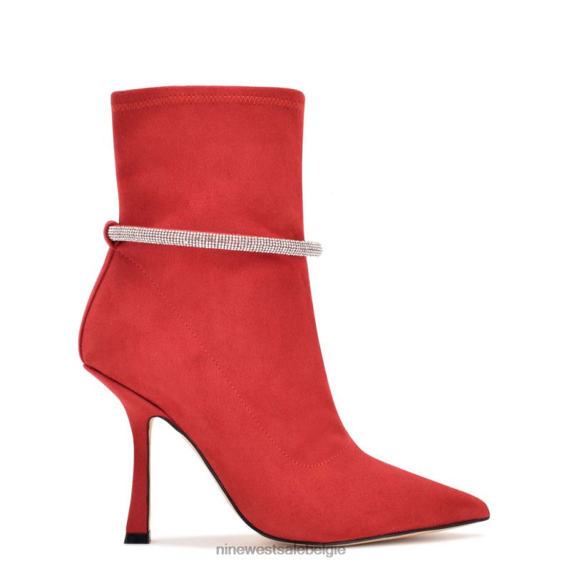 Nine West L48XT2939 rood suède Ferba jurk laarsjes