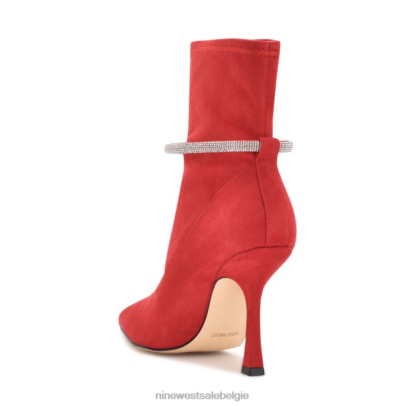 Nine West L48XT2939 rood suède Ferba jurk laarsjes