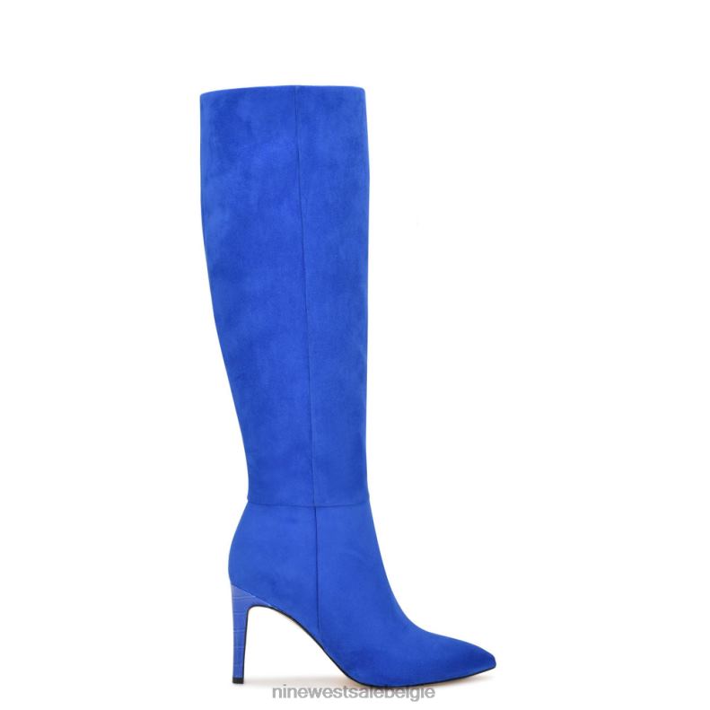 Nine West L48XT929 blauw suède rijke laarzen met hakken