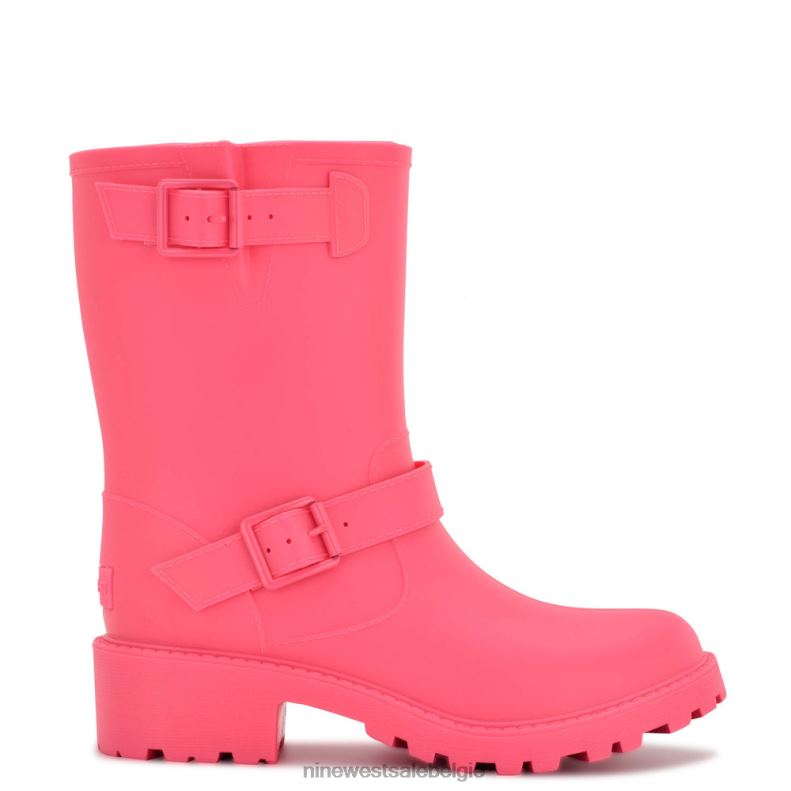 Nine West L48XT933 roze ritten laarsjes met lugzool