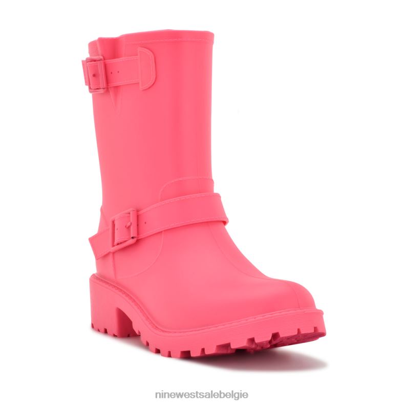 Nine West L48XT933 roze ritten laarsjes met lugzool