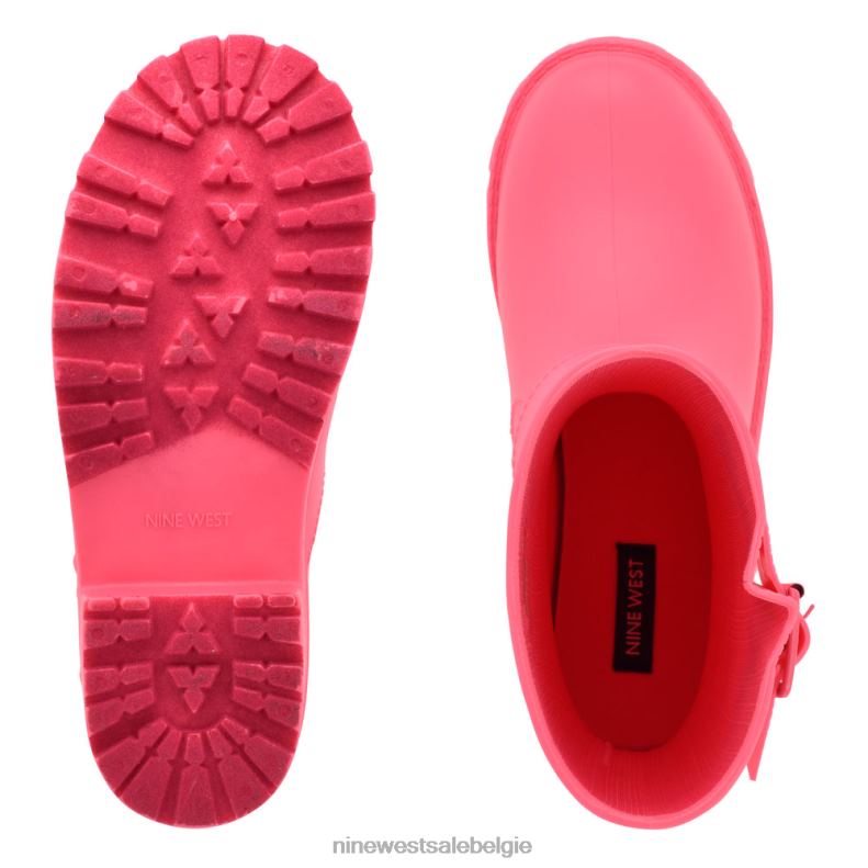 Nine West L48XT933 roze ritten laarsjes met lugzool