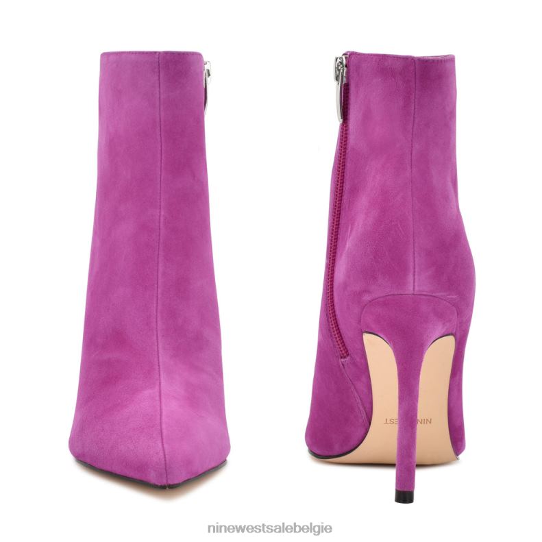 Nine West L48XT950 magenta suède Farrah jurk laarsjes