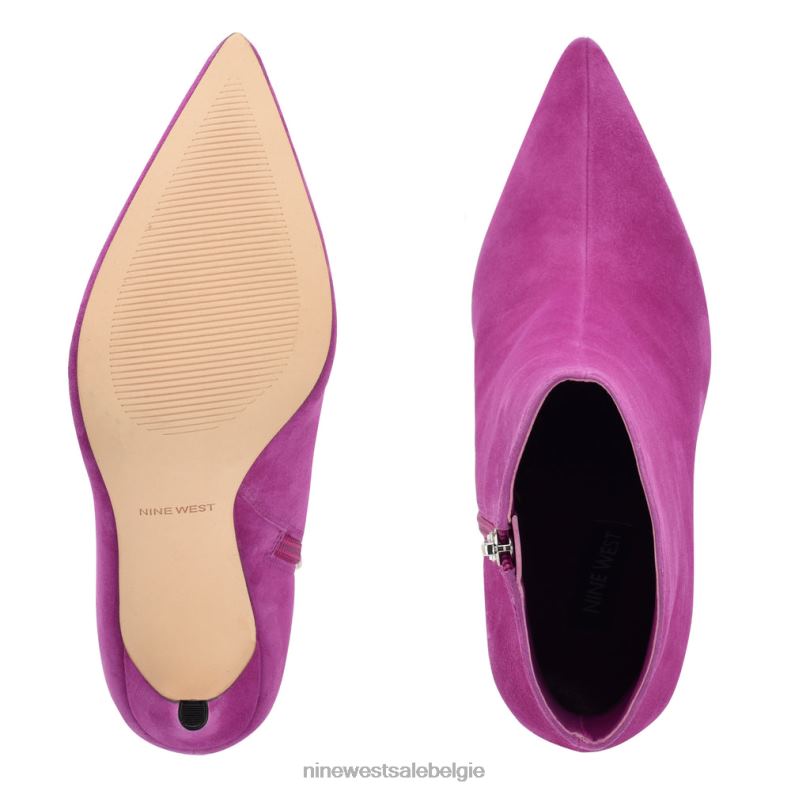 Nine West L48XT950 magenta suède Farrah jurk laarsjes