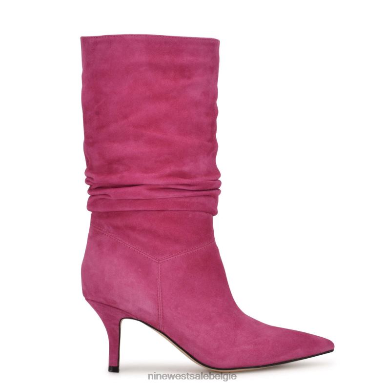 Nine West L48XT955 elektrisch roze suède mycki nette laarzen