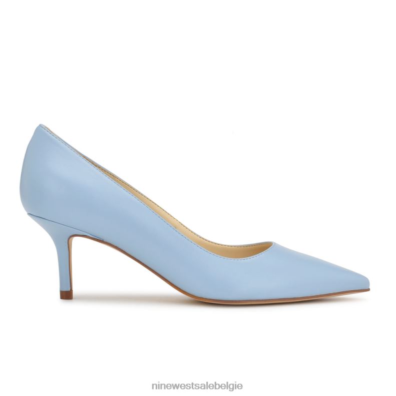 Nine West L48XT1158 lichtblauw Arlene pumps met puntige neus