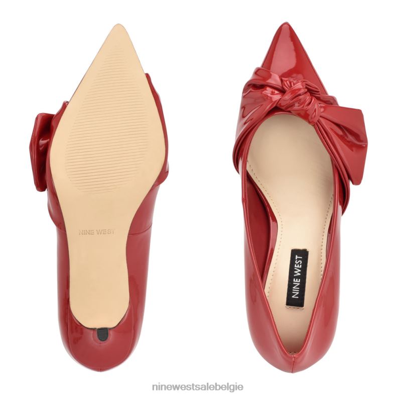 Nine West L48XT1159 rood patent andee jurkpumps