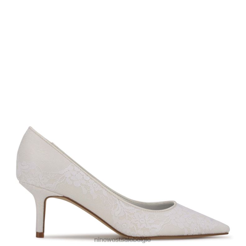 Nine West L48XT1179 ivoor kant Arlene pumps met puntige neus