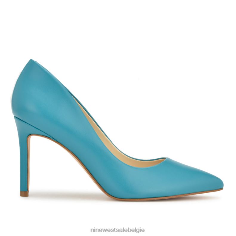 Nine West L48XT1182 donker aquablauw Ezra pumps met puntige neus