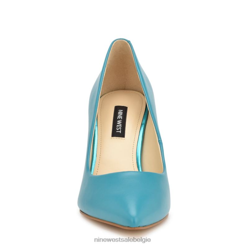 Nine West L48XT1182 donker aquablauw Ezra pumps met puntige neus