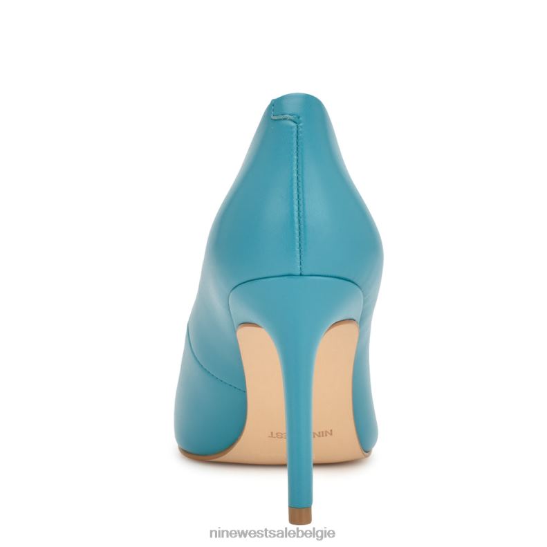 Nine West L48XT1182 donker aquablauw Ezra pumps met puntige neus