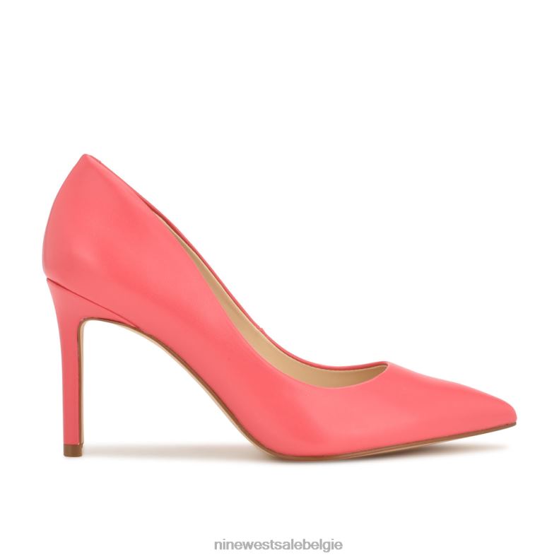 Nine West L48XT1183 koraal Ezra pumps met puntige neus