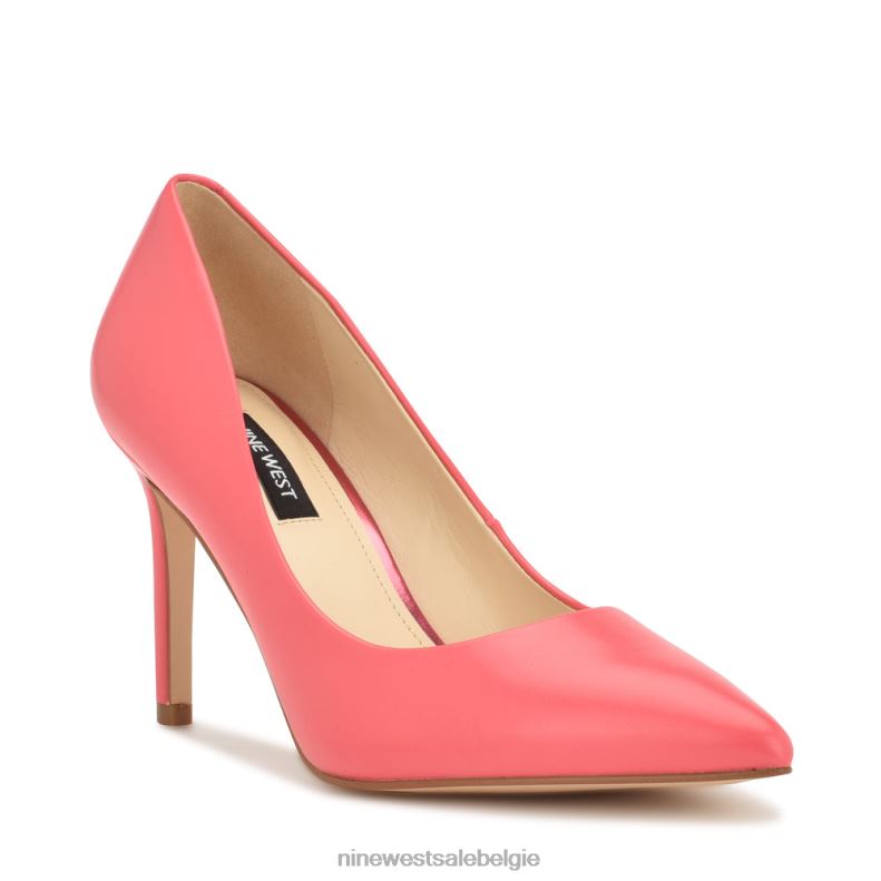 Nine West L48XT1183 koraal Ezra pumps met puntige neus