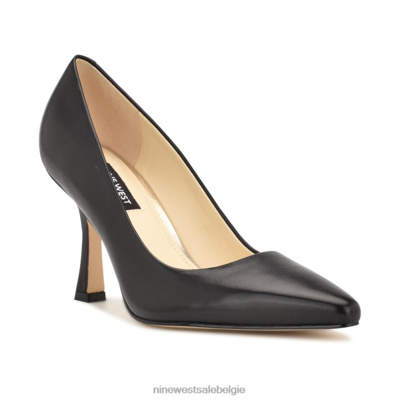 Nine West L48XT1193 zwart leer soorten puntige teenpumps