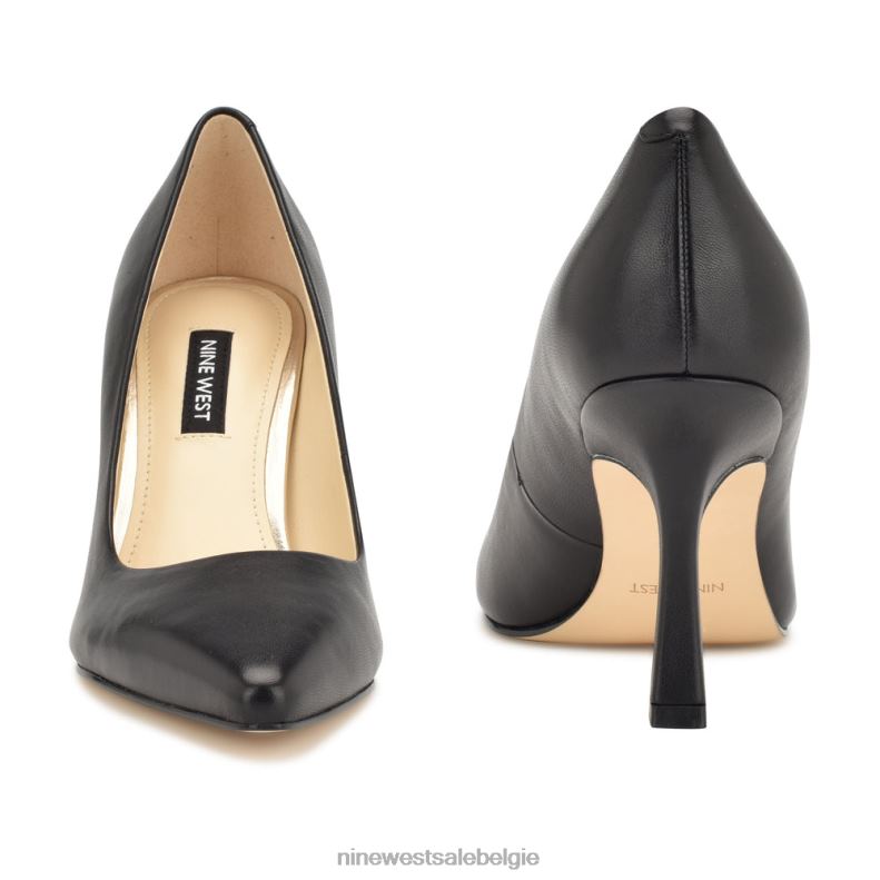 Nine West L48XT1193 zwart leer soorten puntige teenpumps