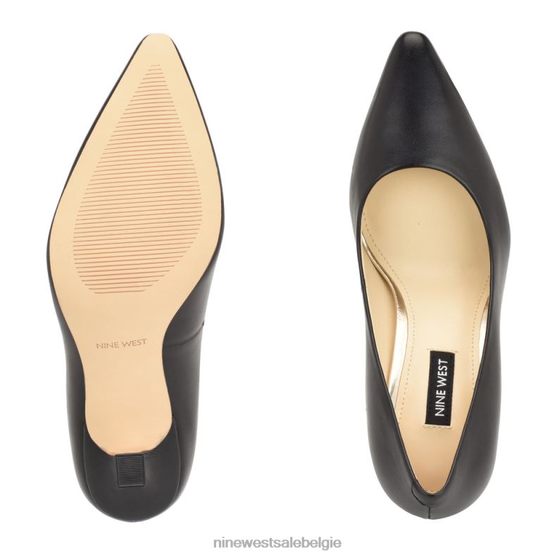 Nine West L48XT1193 zwart leer soorten puntige teenpumps