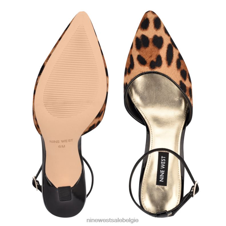 Nine West L48XT1213mooi gevormde puntige pumps met enkelbandjes