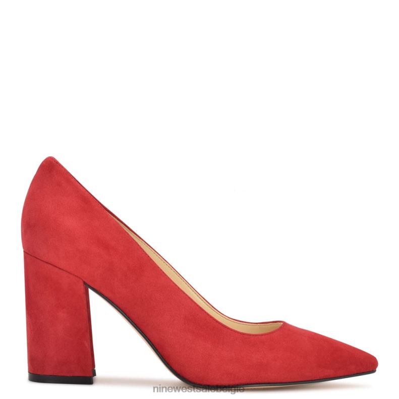 Nine West L48XT1217 rood suède cara jurkpumps