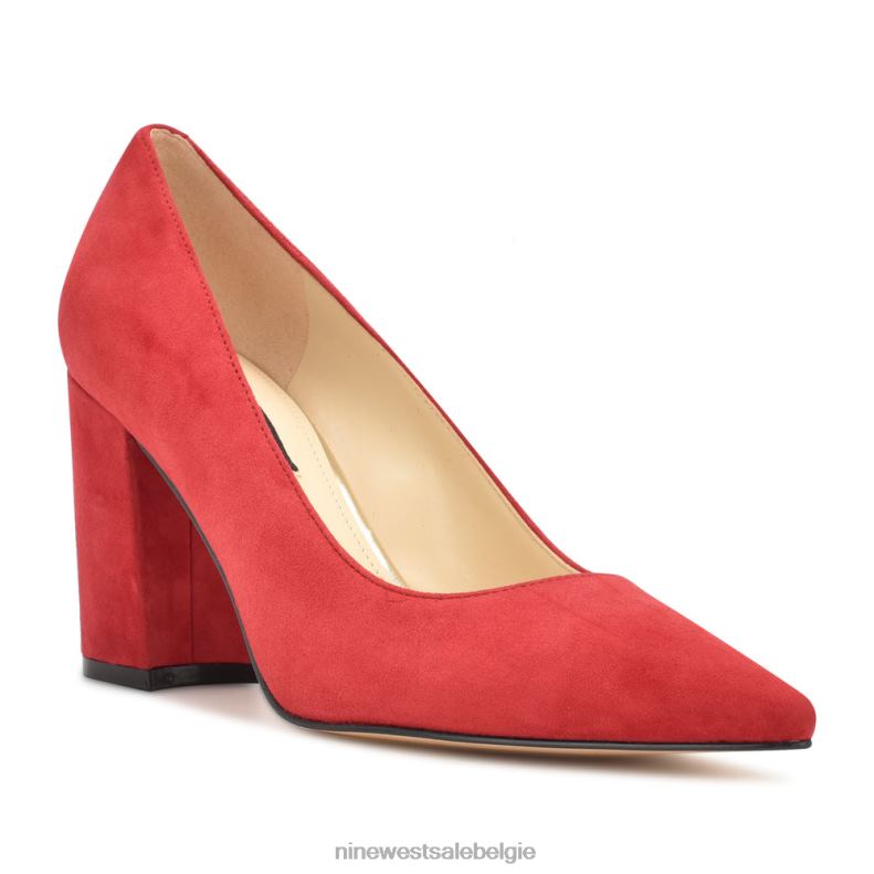 Nine West L48XT1217 rood suède cara jurkpumps