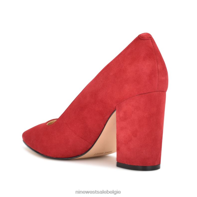 Nine West L48XT1217 rood suède cara jurkpumps