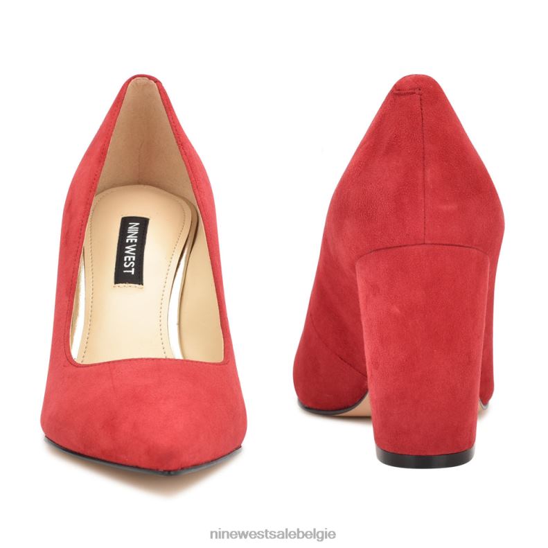 Nine West L48XT1217 rood suède cara jurkpumps