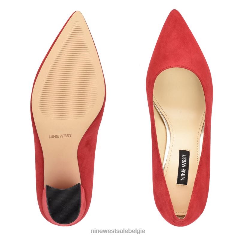 Nine West L48XT1217 rood suède cara jurkpumps