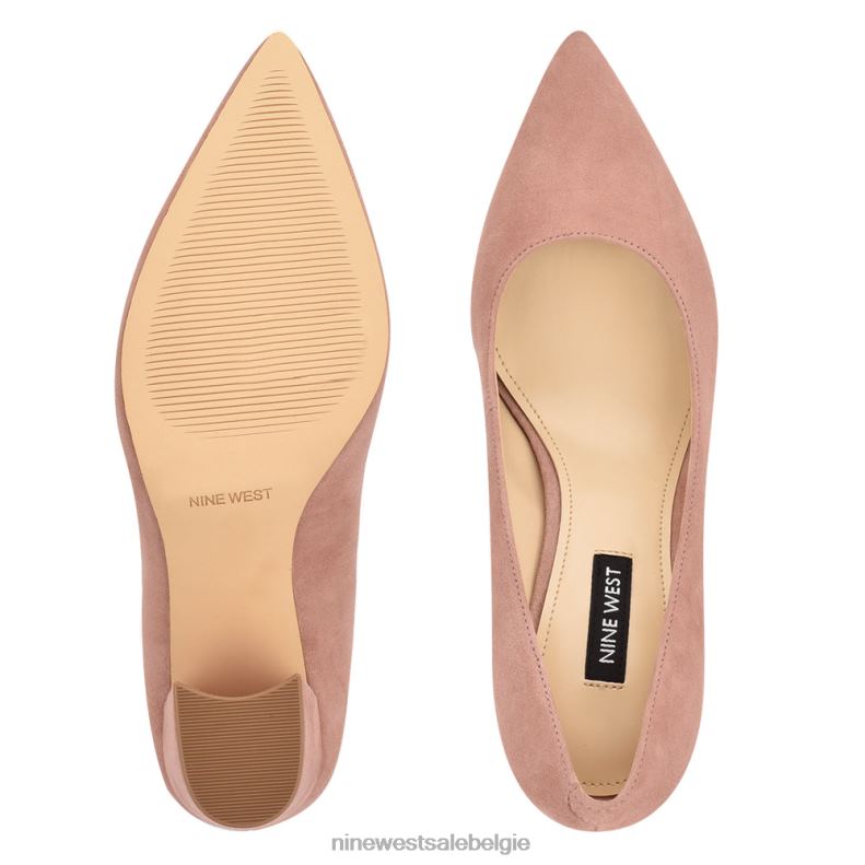 Nine West L48XT1225 licht roest suède cara jurkpumps