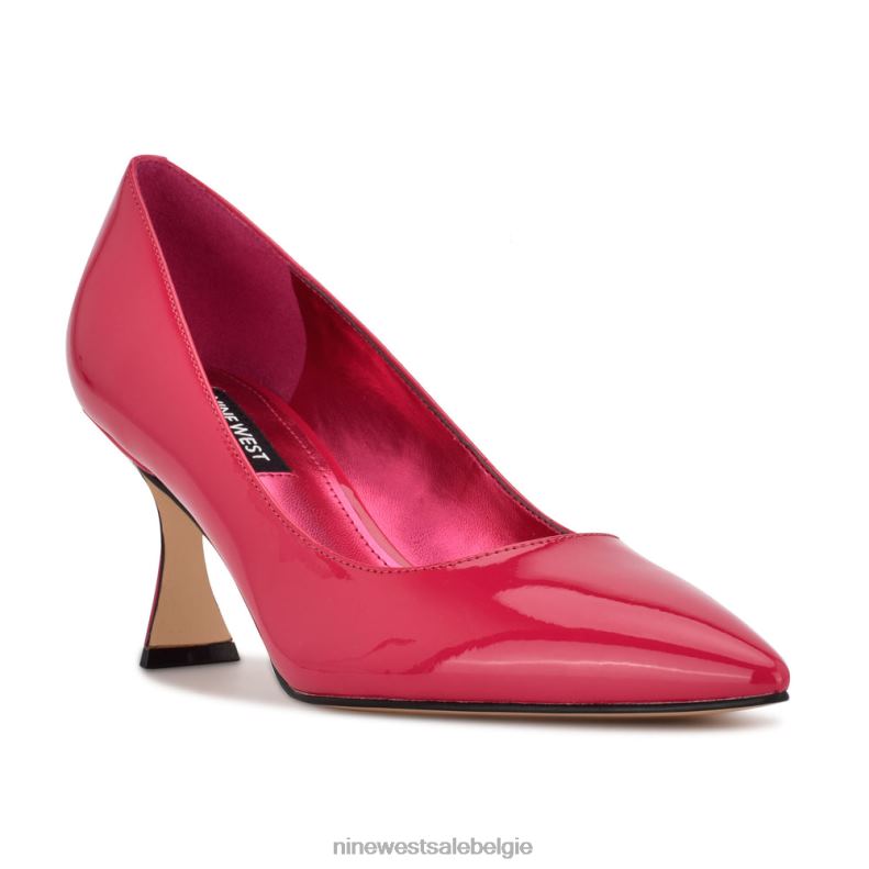 Nine West L48XT1227 magenta patent workin puntige teenpumps