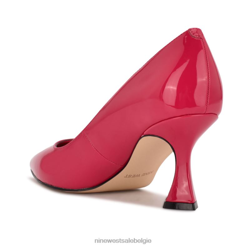 Nine West L48XT1227 magenta patent workin puntige teenpumps