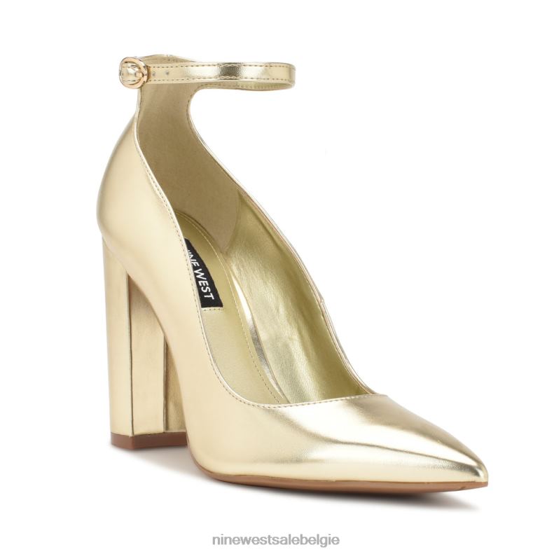 Nine West L48XT1398 platijn Plana pumps met enkelbandje