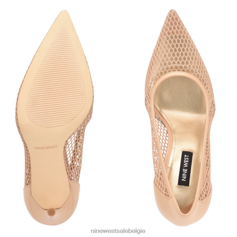 Nine West L48XT1404 lichtroze flings mesh-pompen