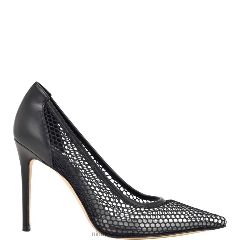 Nine West L48XT1405 zwart flings mesh-pompen