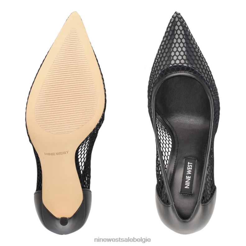 Nine West L48XT1405 zwart flings mesh-pompen