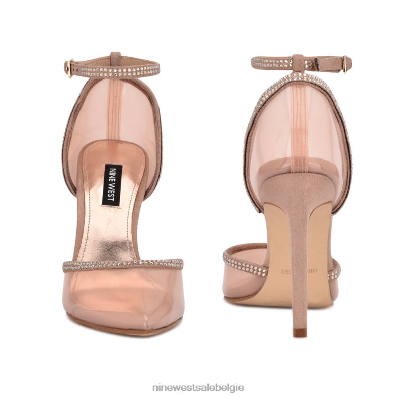 Nine West L48XT1421 naakt Tootsie pumps met enkelbandjes