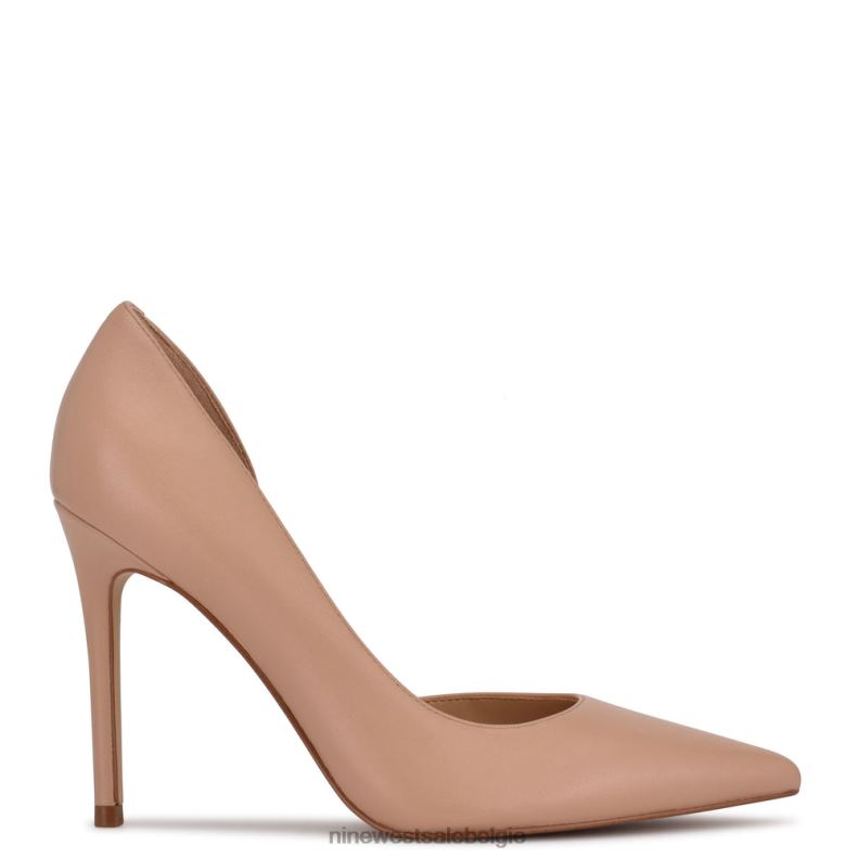 Nine West L48XT1427 warm blozen leer Folowe d'orsay pumps met puntige neus