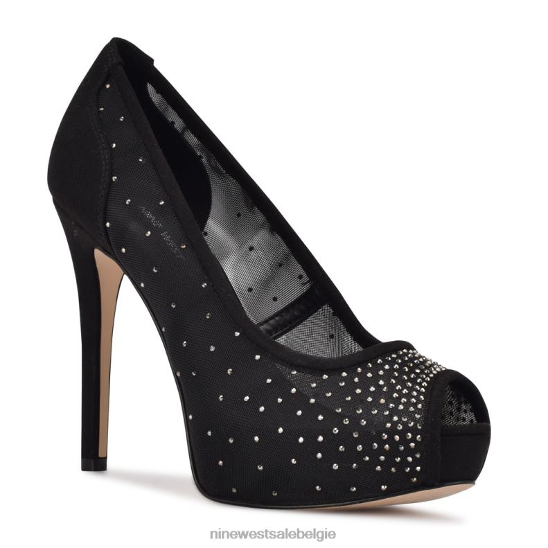 Nine West L48XT1449hizzie platformpumps met peeptoe