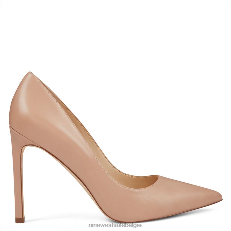 Nine West L48XT1484 nauwelijks naakt leer Tatiana pumps met puntige neus