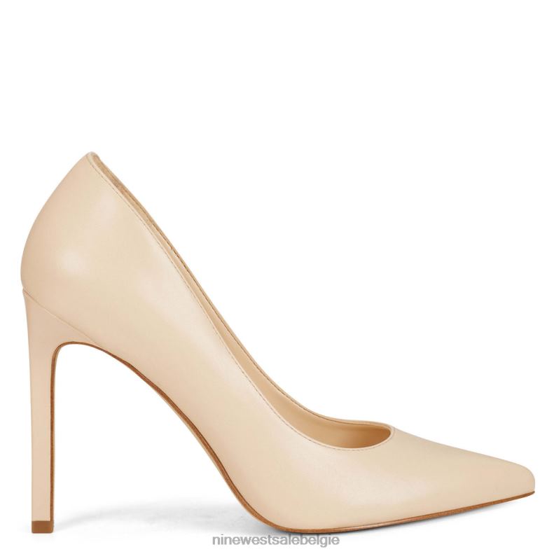 Nine West L48XT1486 ivoor leer Tatiana pumps met puntige neus